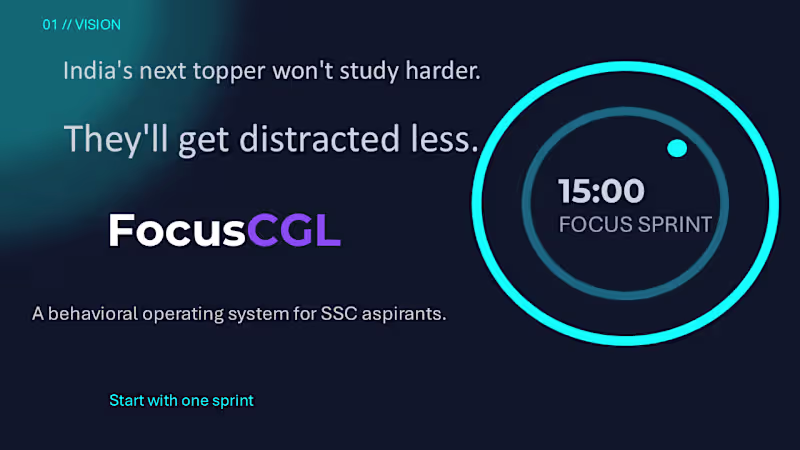 Cover image for FocusCGL is an EdTech product