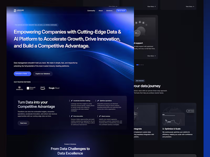 Cover image for Lakehouse Partners — Turning Complex Data Into Clarity
