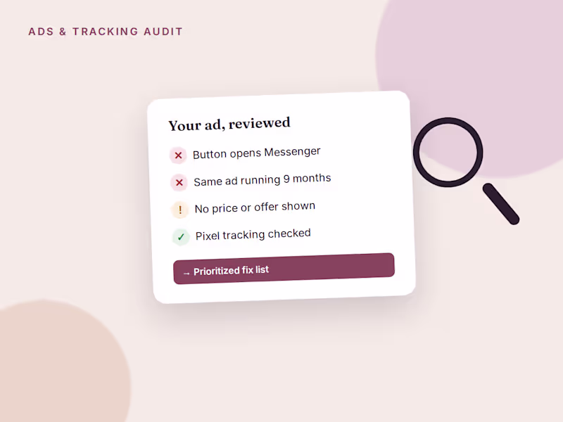 Cover image for Meta Ads & Tracking Audit