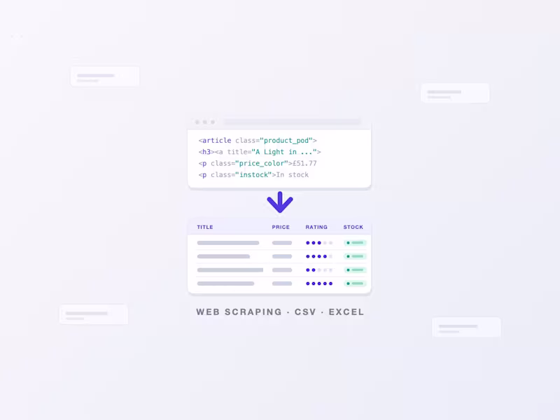 Cover image for Web Scraping — Any Site to Clean CSV, Excel, or Dashboard
