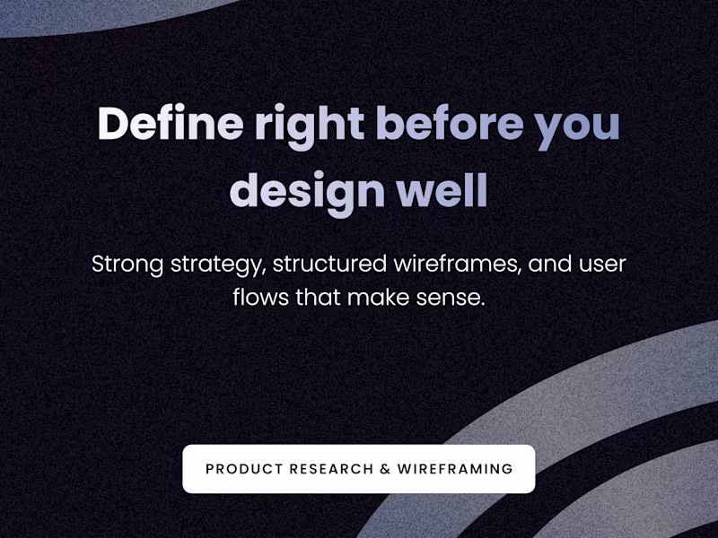 Cover image for Product Research & Wireframing