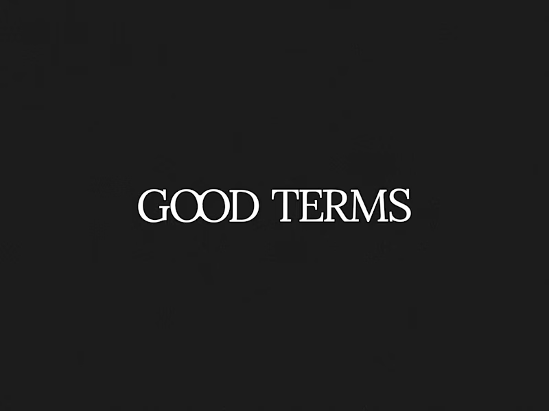 Cover image for Good Terms -- Logo Design