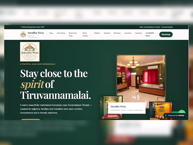 Cover image for Designed and developed the website