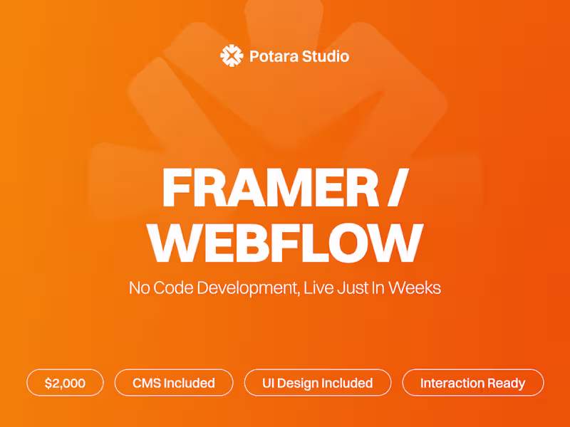 Cover image for Framer & Webflow — Live In Weeks