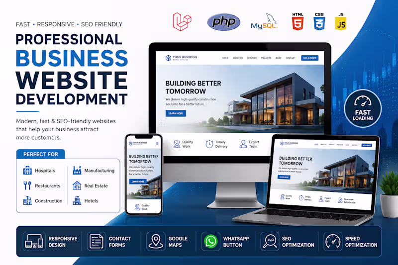 Cover image for Professional Business Website Development