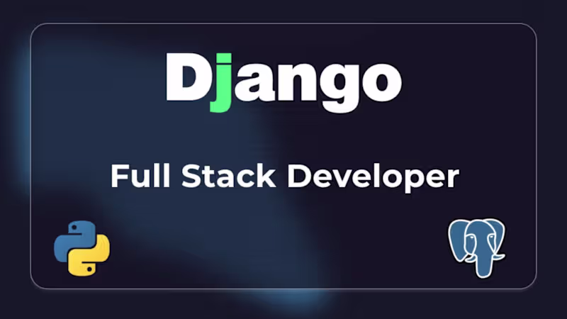 Cover image for Do django developer django python python python django backend