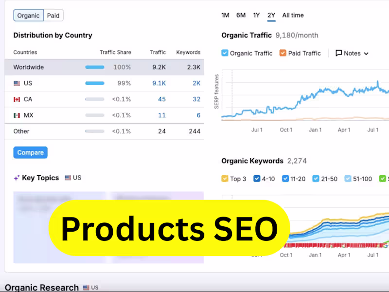 Cover image for onpage products storeSEO technical optimization seo para google