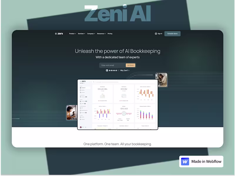 Cover image for Webflow Development for a Smart AI Product