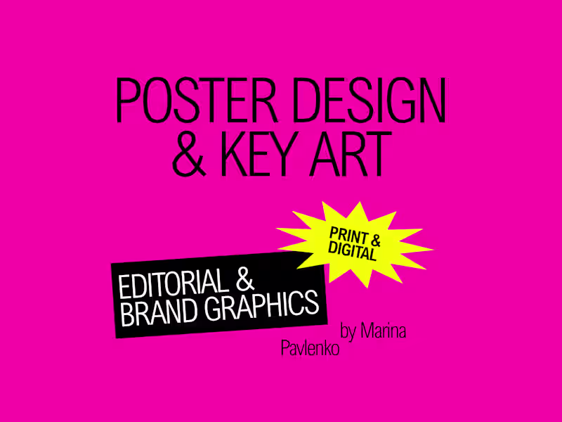 Cover image for High-Impact Poster Design & Custom Key Art