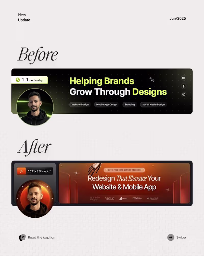 Cover image for LinkedIn Banner Redesign – Web