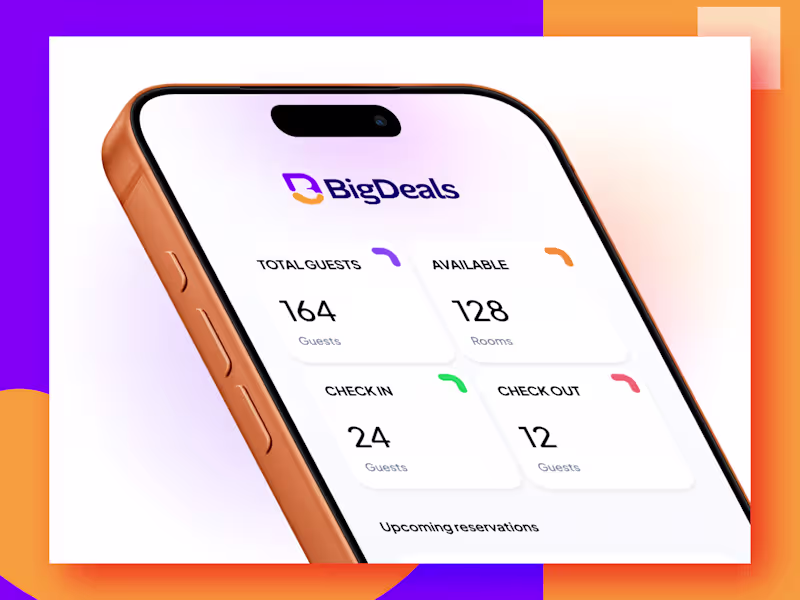Cover image for BigDeals: Brand Identity for Hotel SaaS