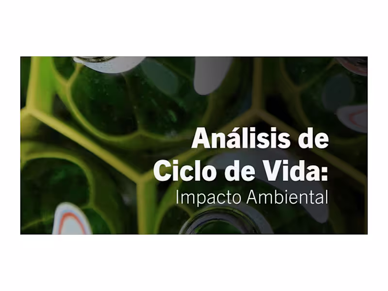 Cover image for SP - FOLLETO: ANÁLISIS DE CICLO DE VIDA - MIT PE