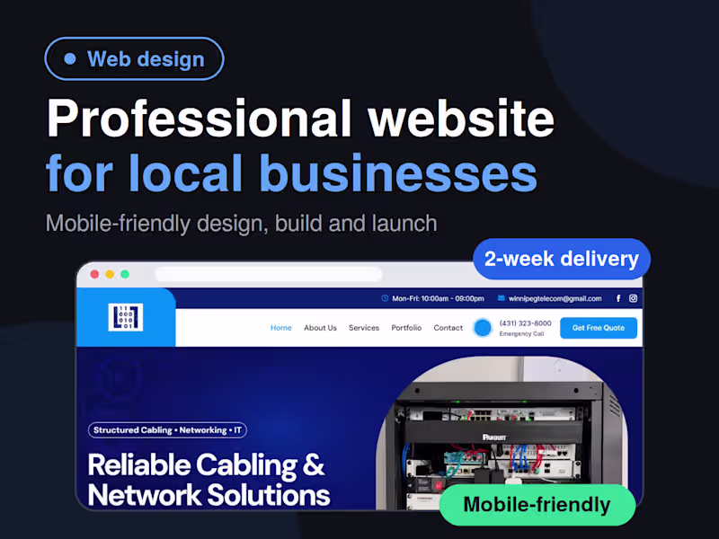 Cover image for Professional Website for Local Businesses