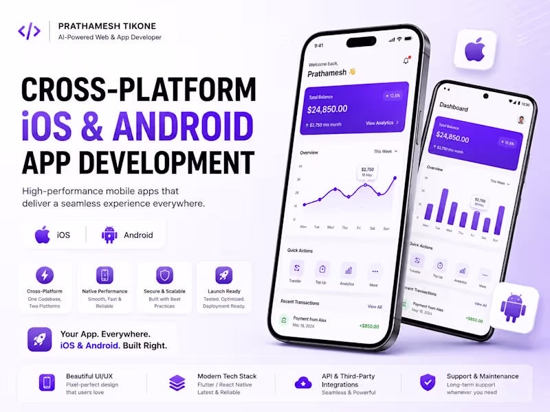 Cover image for Cross-Platform iOS & Android App Development