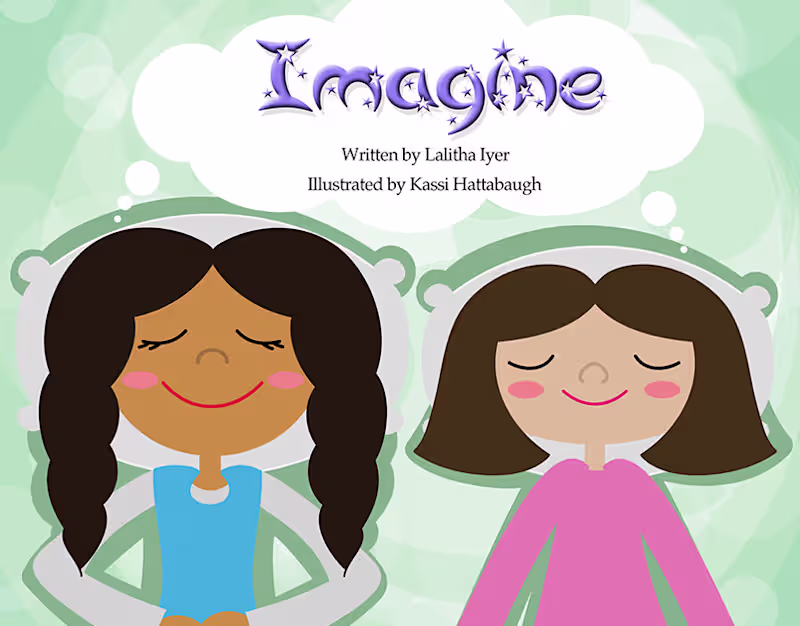 Cover image for Illustrated Children's Book 'Imagine'