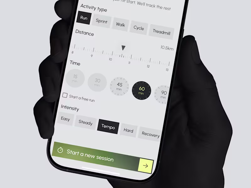 Cover image for Running App Goal-Setting Screen Design Comparison