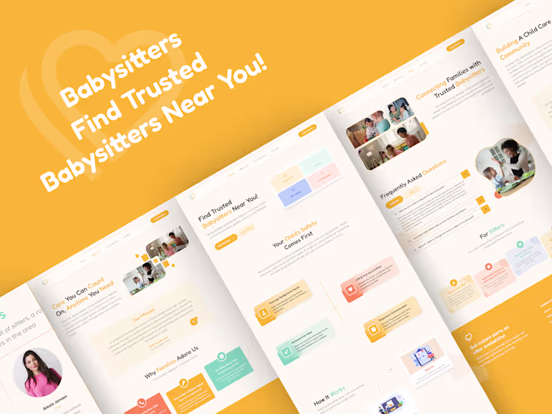Cover image for Designed a modern babysitter hiring