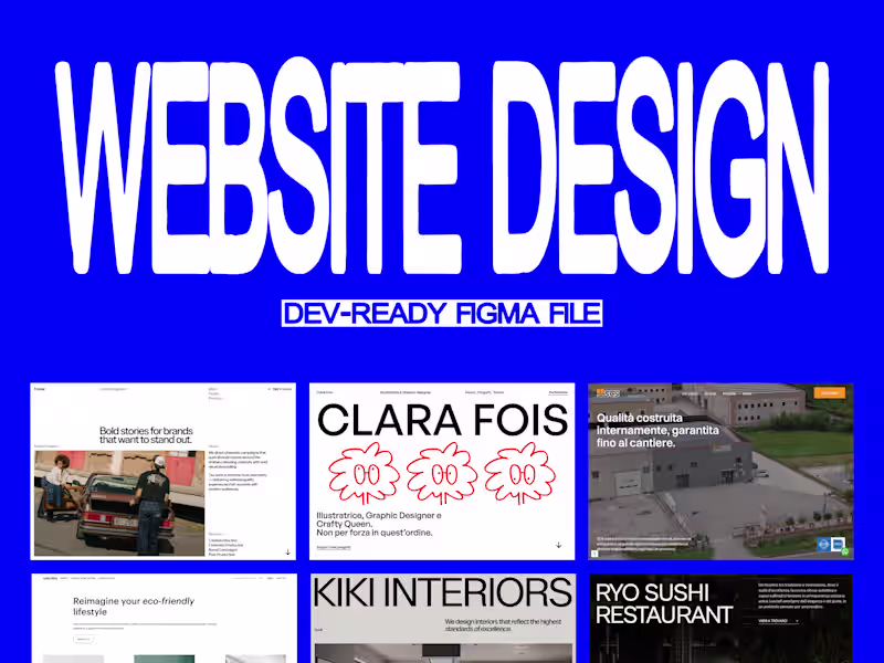 Cover image for Full Website Design - Figma