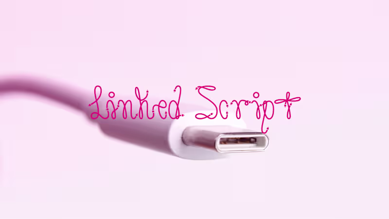 Cover image for Linked Script. A typeface for human connections.