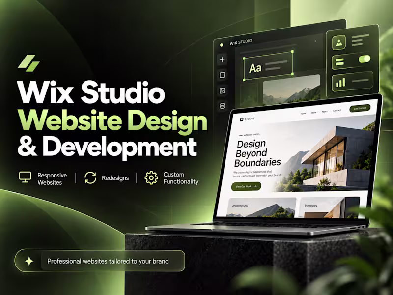 Cover image for Wix Studio Website Design, Redesign & Development