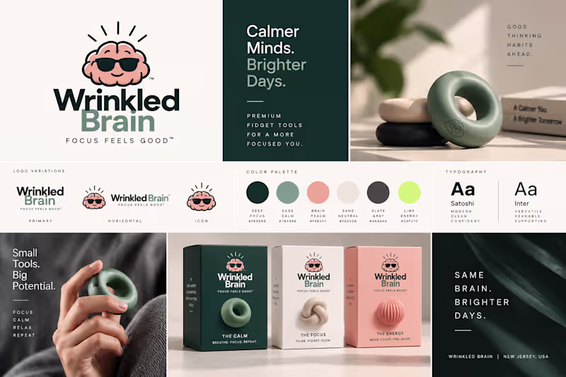 Cover image for Wrinkled Brain Brand Exploration