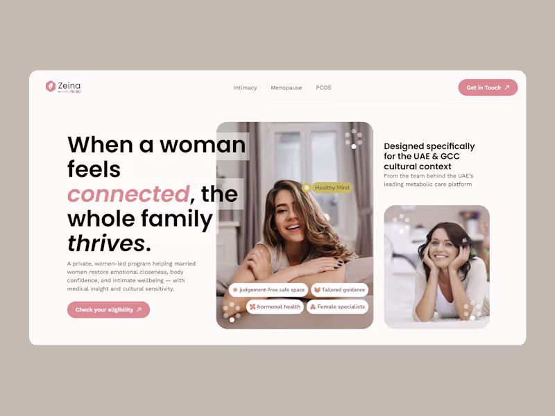 Cover image for Zeina — Brand Identity, UI/UX