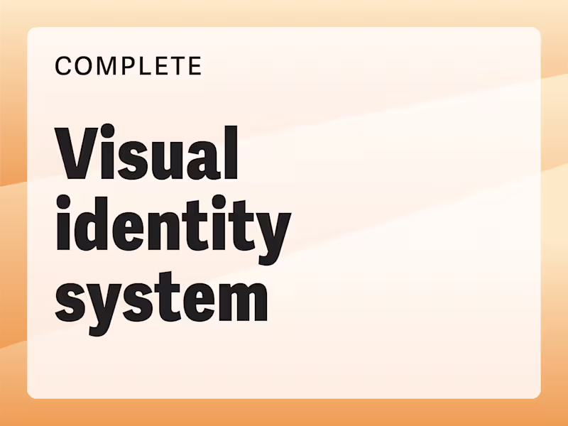 Cover image for Visual Identity System (our flagship service)