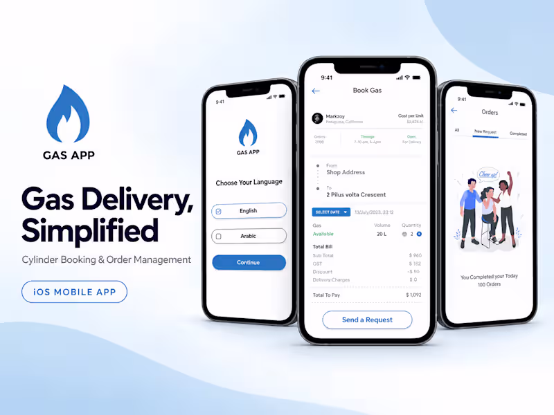 Cover image for Gas Ordering & Delivery App (Kuwait)