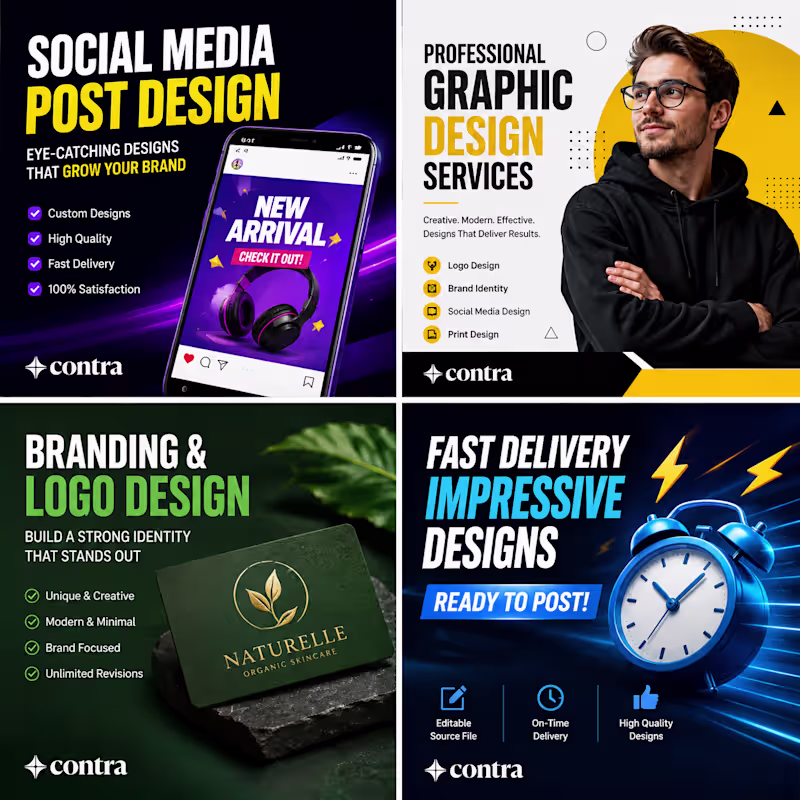 Cover image for Social Media Design Collection
This project