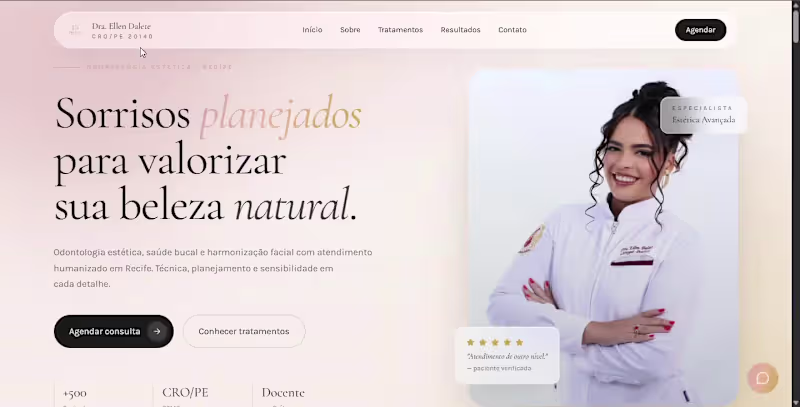 Cover image for Dra. Ellen Dalete - Dental Clinic Website
