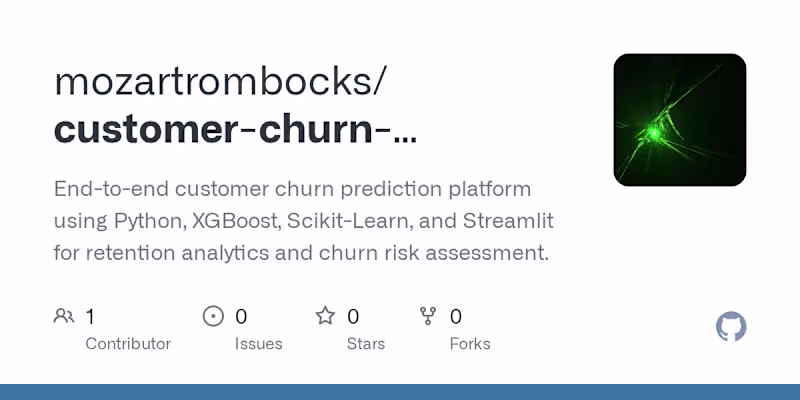 Cover image for Customer Churn Prediction & Retention Analytics