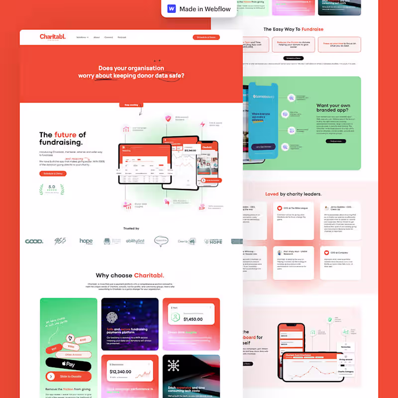 Cover image for Charitabl. - Webflow Development