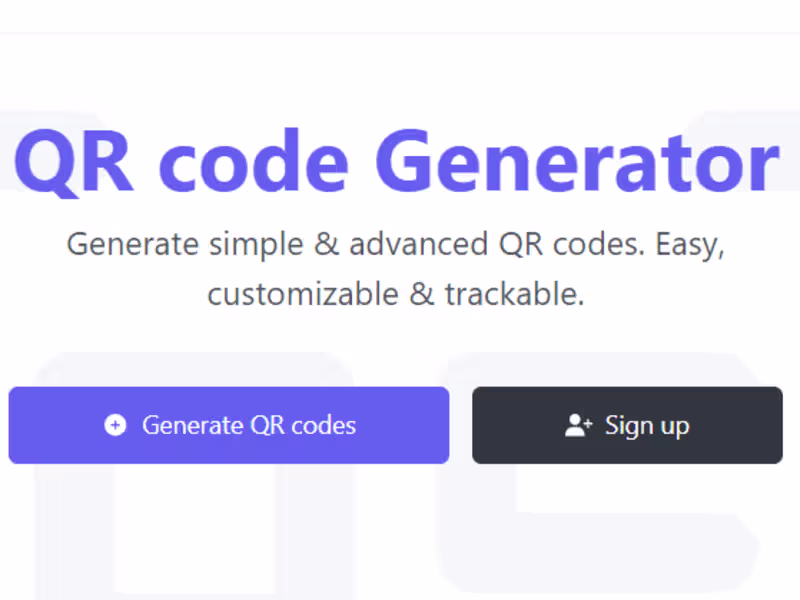 Cover image for Qr Code Website Development