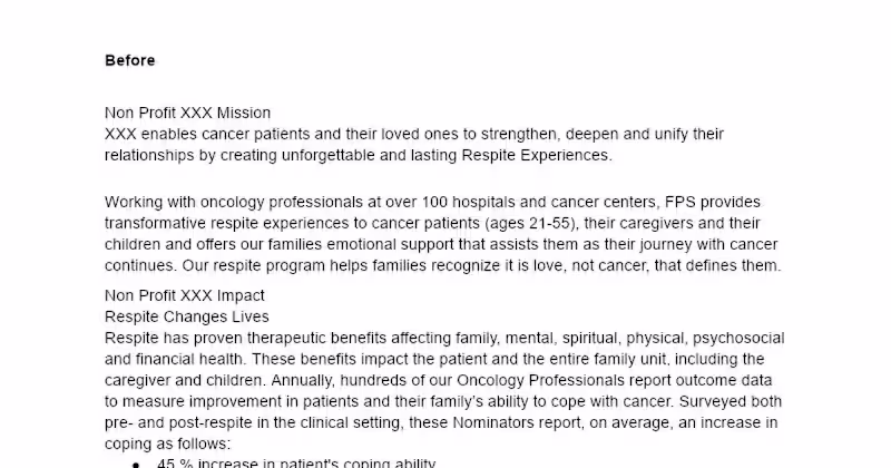 Cover image for Non Profit XXX Mission Clarity Enhancement