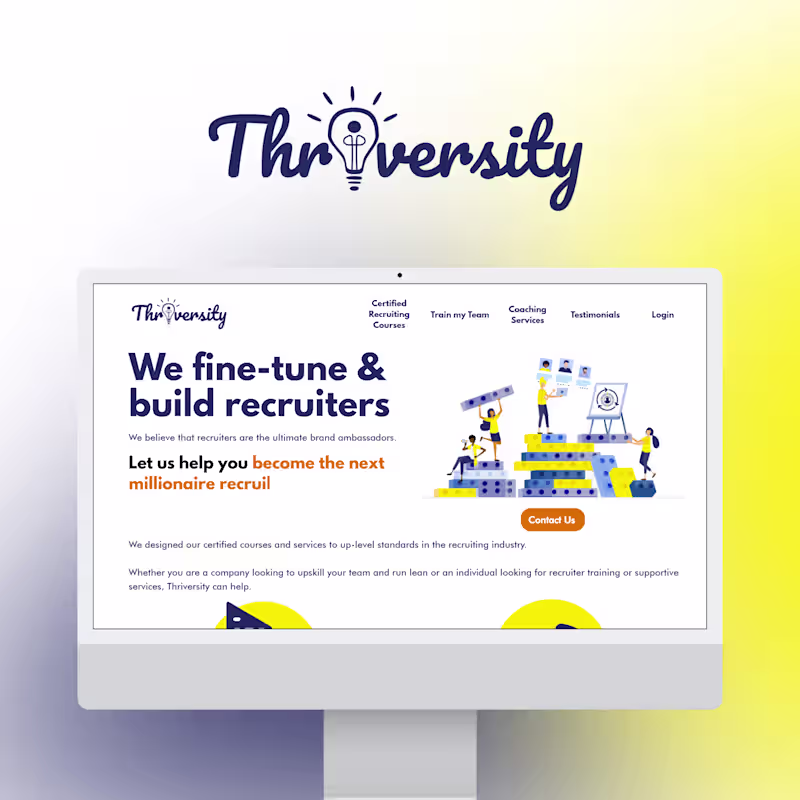 Cover image for Webflow Website Development - Thriversity.io