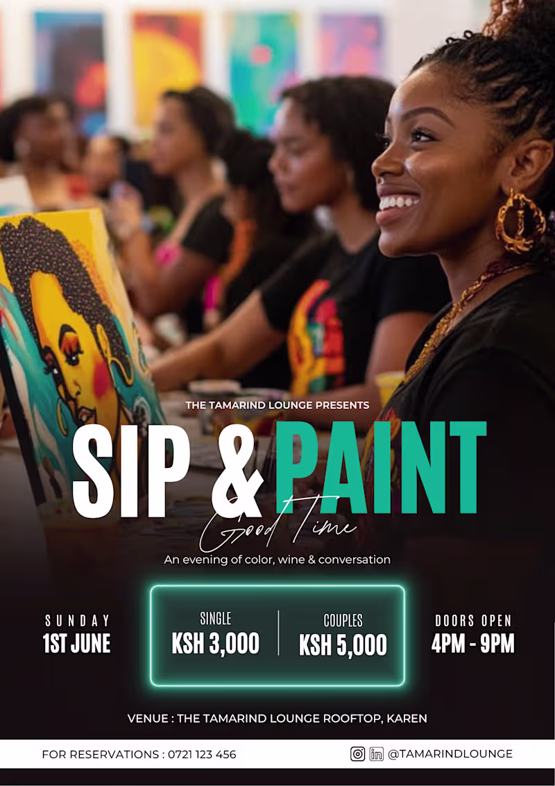Cover image for Sip & Paint Event Poster
