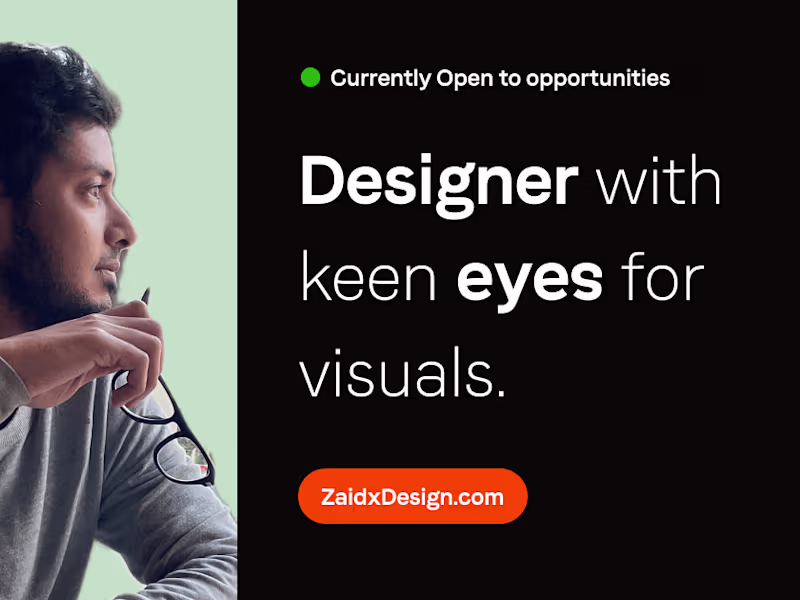 Cover image for Zaid - Framer Developer x Product Designer