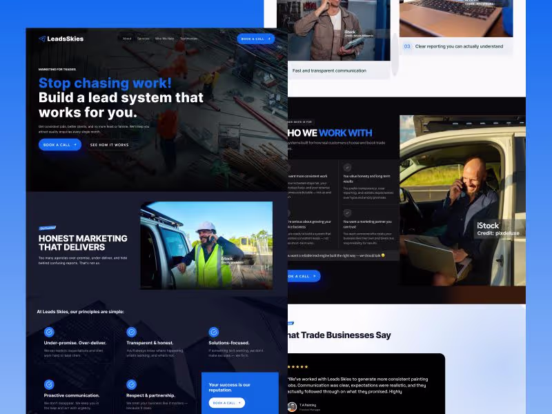 Cover image for LeadsSkies — Modern Website Design & Development