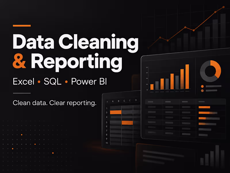Cover image for Data Cleaning & Reporting