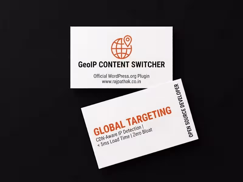 Cover image for GeoIP Content Switcher – Free WordPress Geolocation Plugin