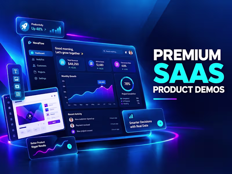 Cover image for Custom SaaS Product Demo & Animated Software Explainer Video