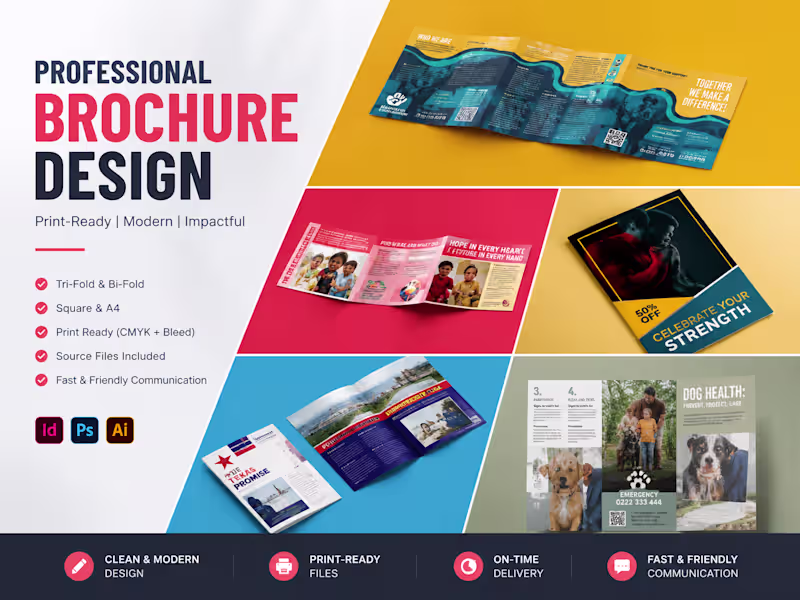 Cover image for Professional Brochure Design for Print & Digital