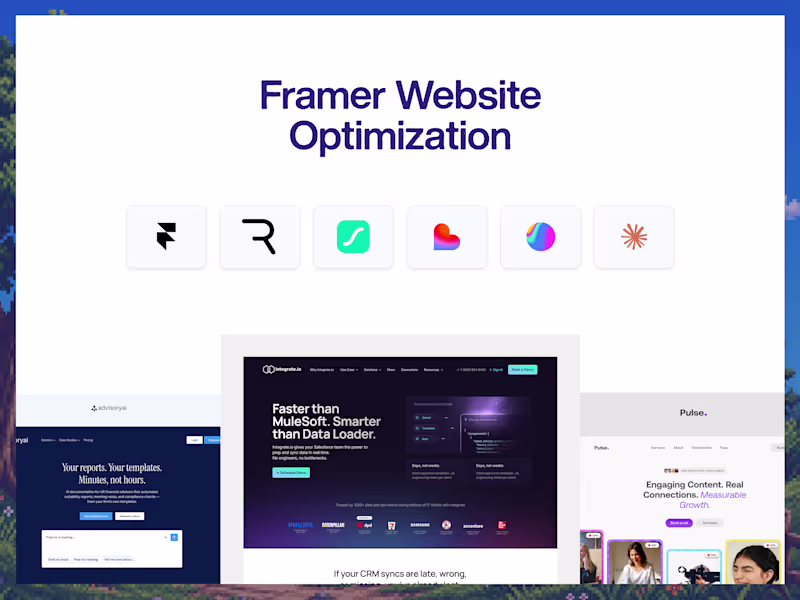 Cover image for Framer Website Optimization