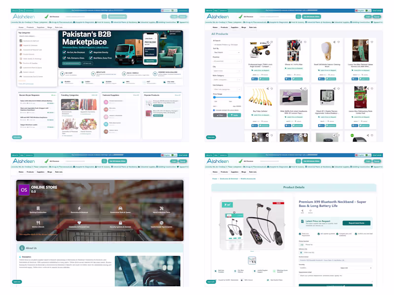 Cover image for Alahdeen B2B Ecommerce Marketplace
