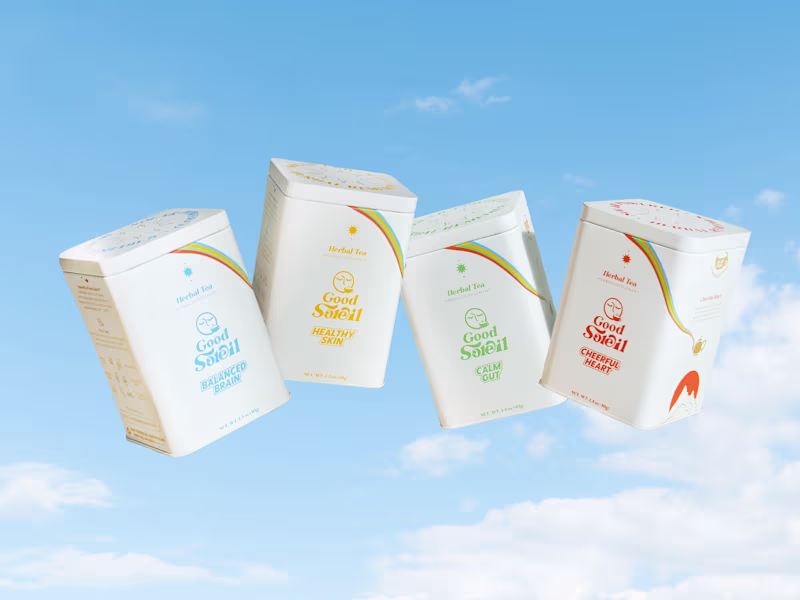 Cover image for Herbal Tea Brand Identity Design + Packaging