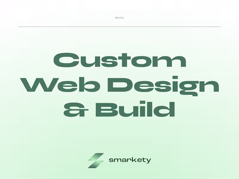 Cover image for Custom Web App Design & Development (HTML, CSS & JavaScript)