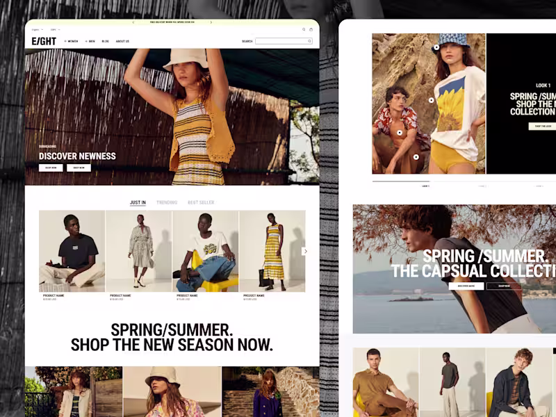 Cover image for E-commerce UI/UX Design in Figma + Shopify Support