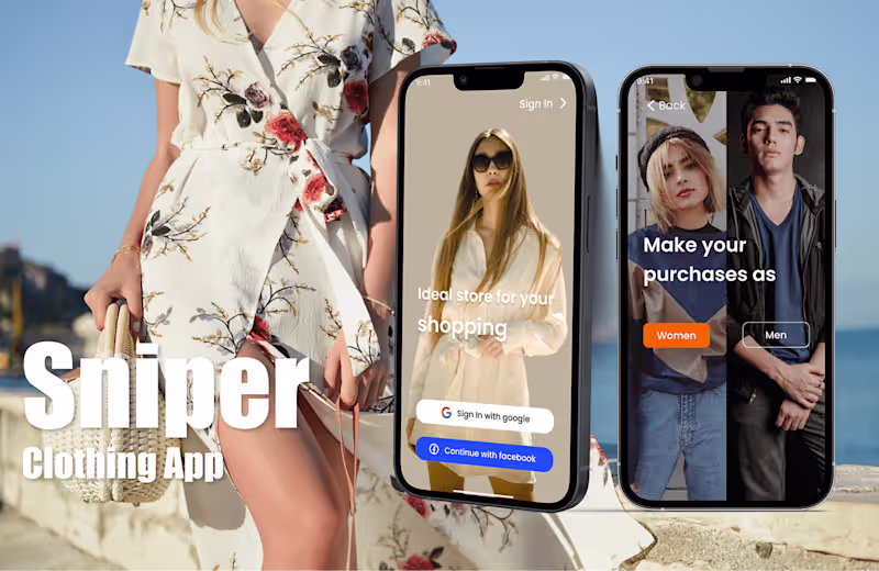 Cover image for Online Clothing App UI Design on Behance