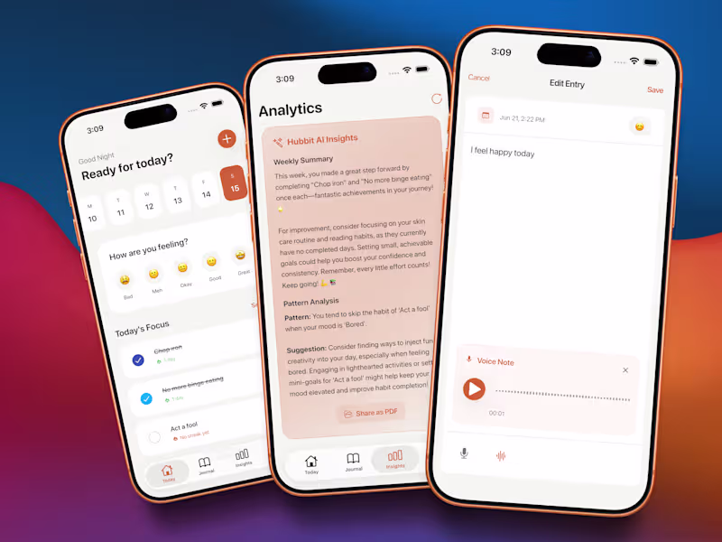 Cover image for Hubbit: AI Habit Tracker