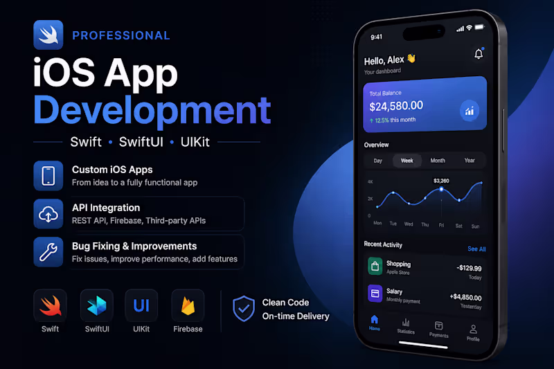 Cover image for iOS App Development with SwiftUI & UIKit
